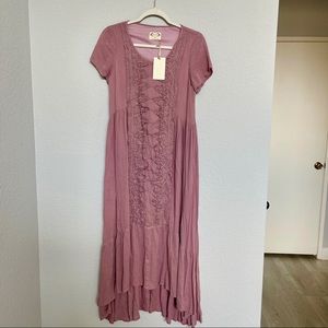 Joyfolie Pink Midi Dress